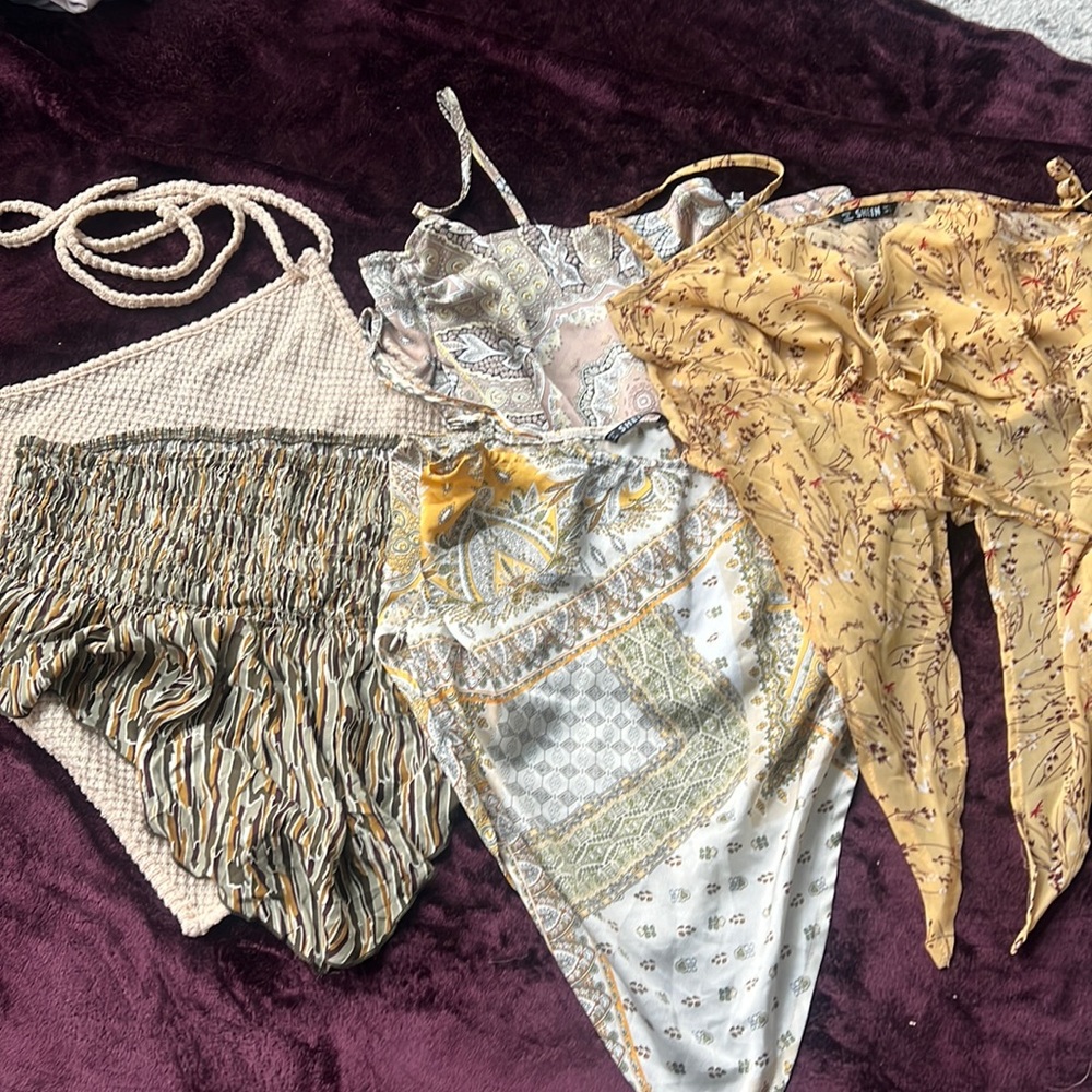 BUNDLE of 5 bandana summer tops
